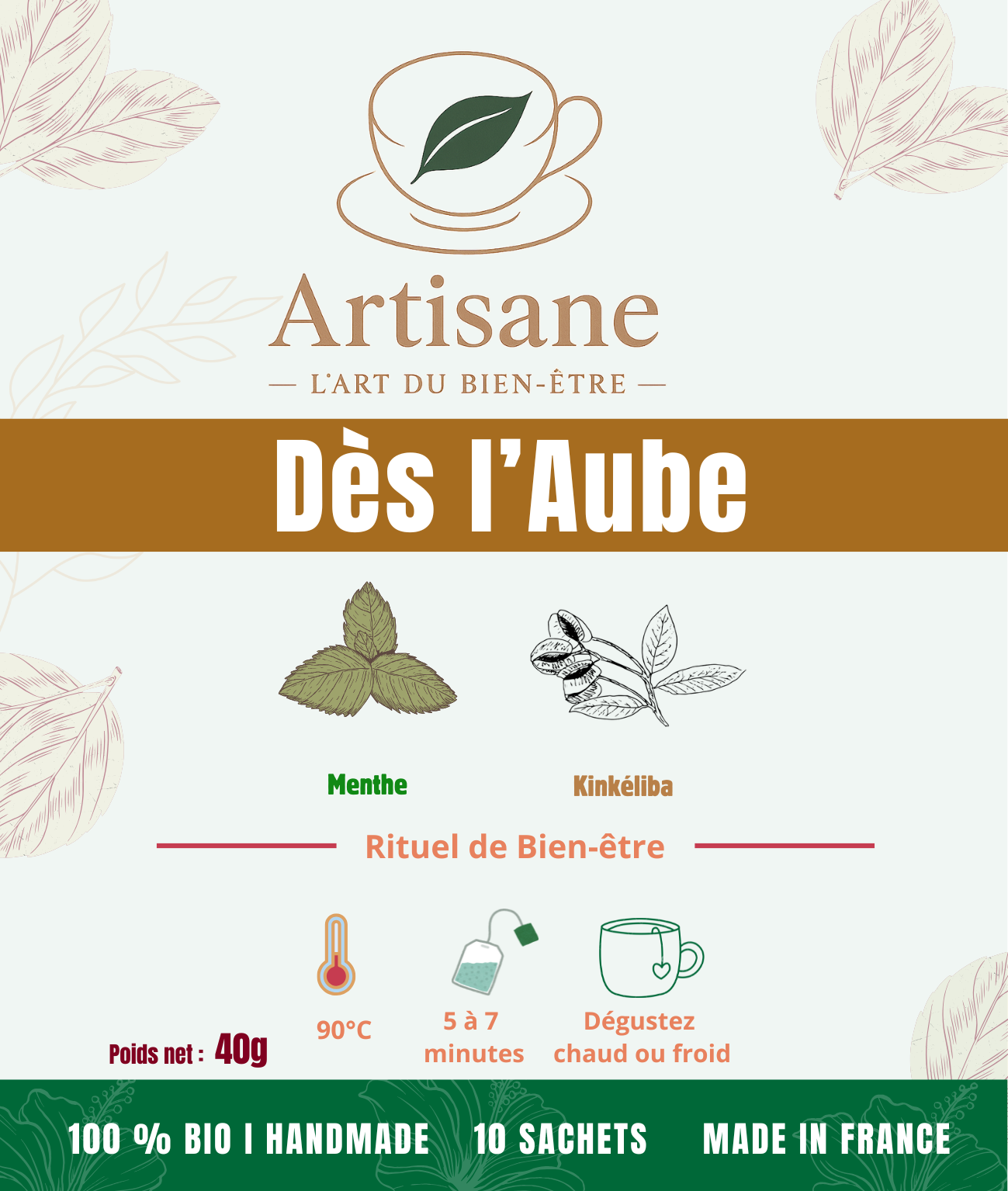 DÈS L'AUBE- Kinkéliba (Infusettes)