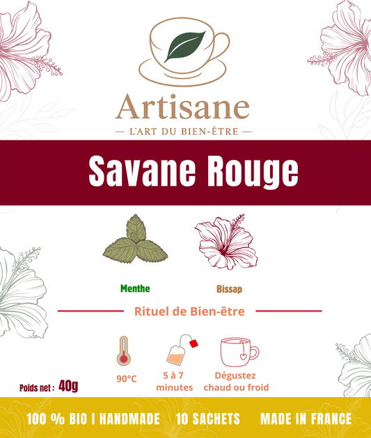 SAVANE ROUGE - Bissap & Menthe (Infusettes)