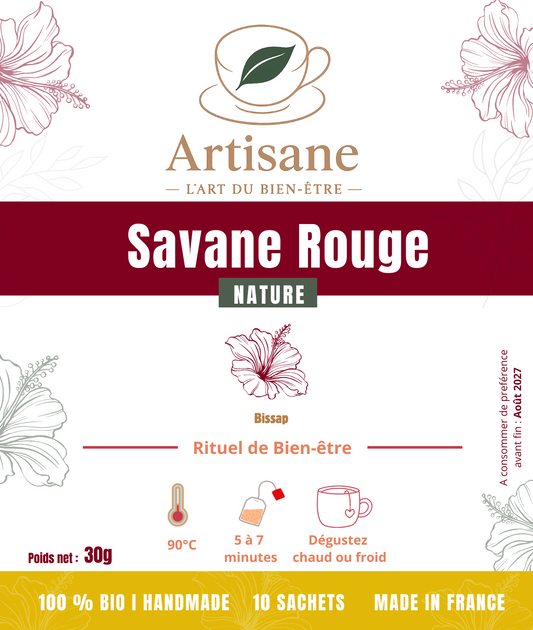 SAVANE ROUGE - Bissap Nature (Infusettes)